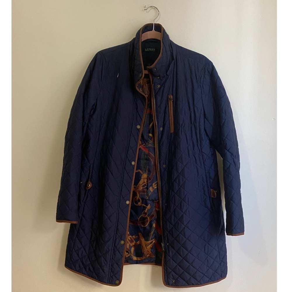Ralph Lauren navy blue rain coat